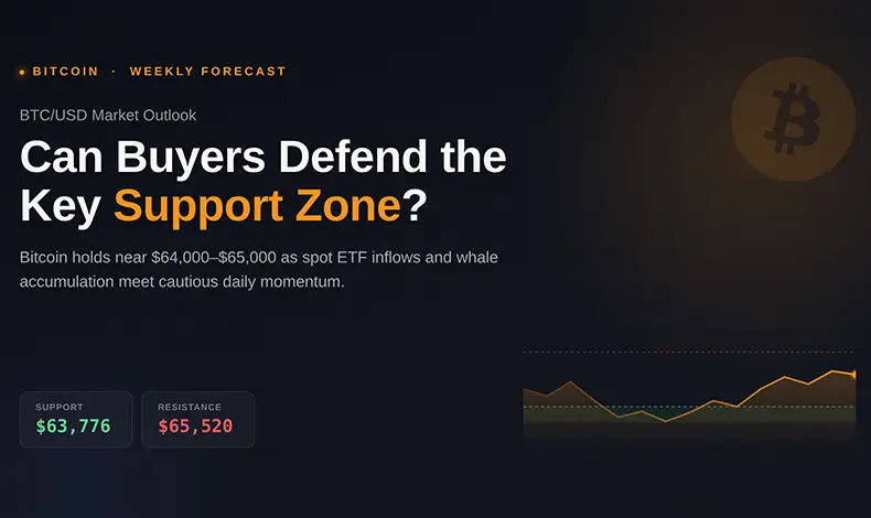 Bitcoin Weekly Forecast: Will the $64,000 Support Hold?