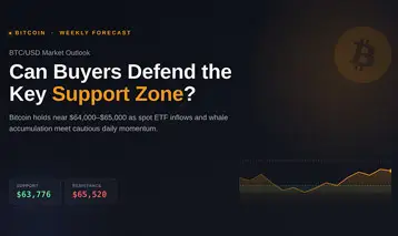 Bitcoin Weekly Forecast: Will the $64,000 Support Hold?
